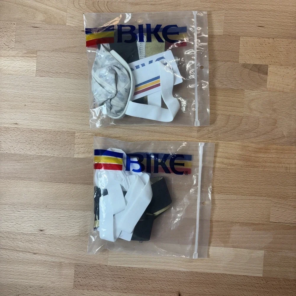 Bike Active Jockstrap Men's Large Lot of 2 Animal Print White New